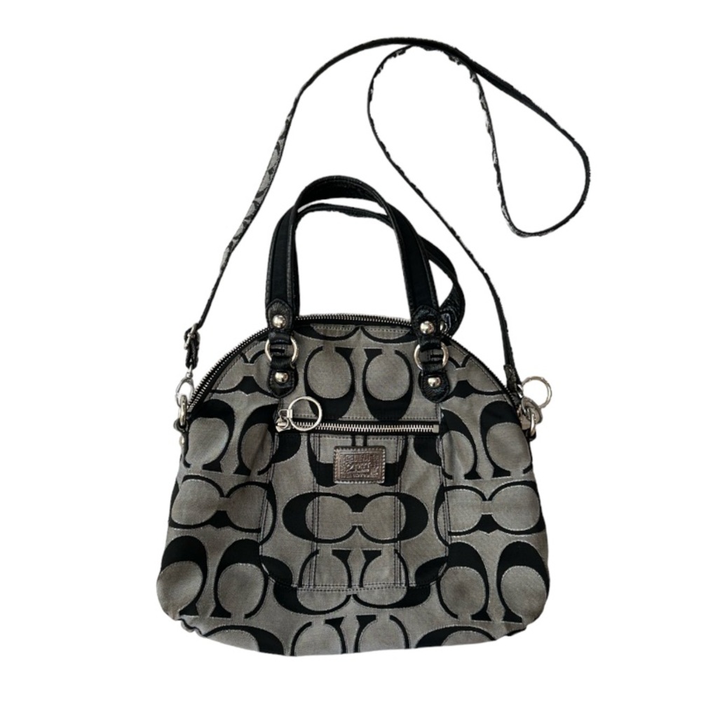 Coach Poppy Metallic Signature Foldover Crossbody